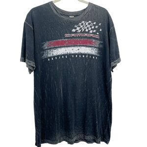 Camaro Mens Graphic T-Shirt XL Racing Champions Washed Black Chevrolet